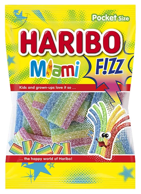 Bouteille Miami Fizz détourée sur fond crème